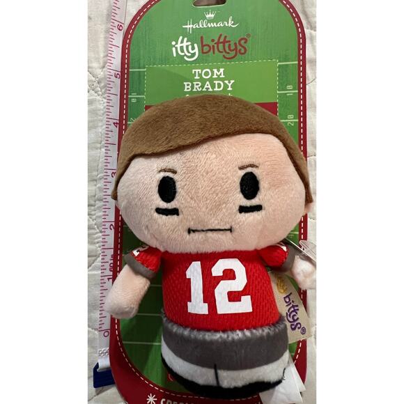 HALLMARK ITTY BITTYS TOM BRADY Tampa Bay Buccaneers Special Edition Plush *NEW* - Picture 8 of 8